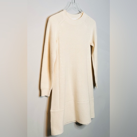 Pomander Place Ainsley Ivory Cream Beige Knit Dress - Picture 7 of 16